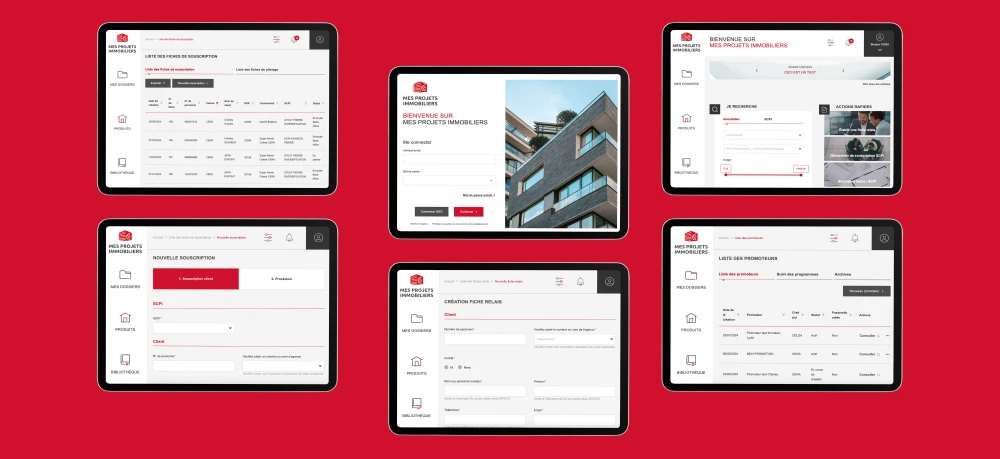 Visuel outil métier banque Caisse d'Épargne mes projets immobiliers